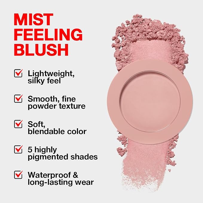 Blush for Cheeks, Lightweight, Fade and Transfer-Resistant, Effortless Matte - Image 5