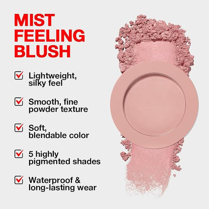Blush for Cheeks, Lightweight, Fade and Transfer-Resistant, Effortless Matte - Image 5