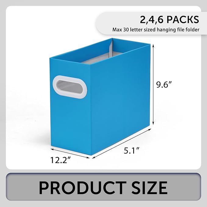 Hanging File Organizer, Cardboard File Folder Organizer - Image 2