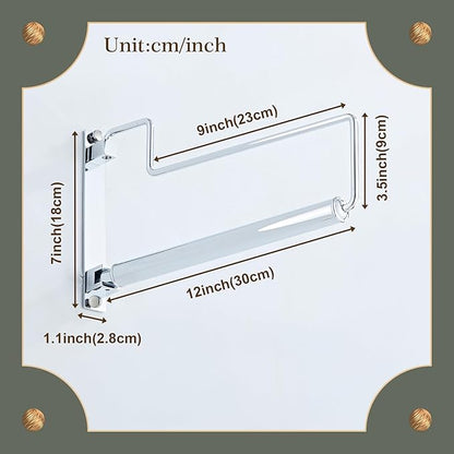 NEWRAIN Chrome Clothes Drying Rack, Wall Mounted Swing Arm Hanger - Image 6