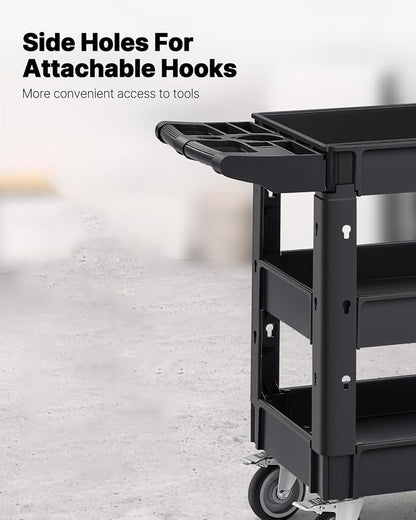 VEVOR Utility Cart, 3-Tier Plastic Service Cart - Image 5