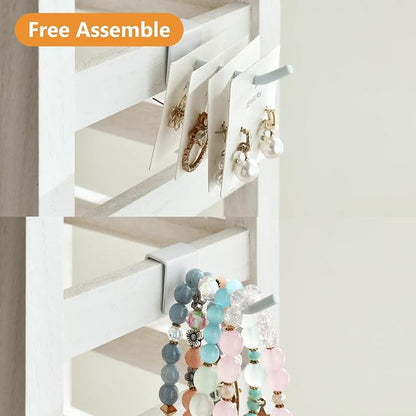 Ikee Design Free Assemble 2 Pcs Set Wooden Jewelry Display Rack - Image 9