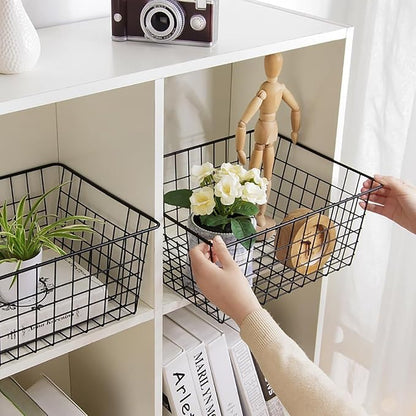 Kitchen Wire Baskets Farmhouse Decor Metal Food Storage Organizer, Household - Image 3