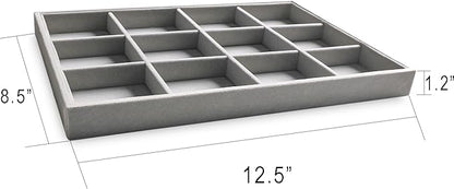 Frebeauty Stackable Velvet Jewelry Organizer Trays - Image 2