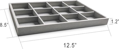 Frebeauty Stackable Velvet Jewelry Organizer Trays - Image 2