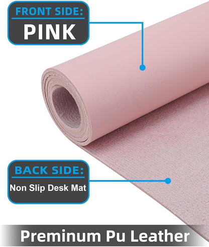 Leather Desk Protector, Non-Slip PU Laptop Mat - Image 2