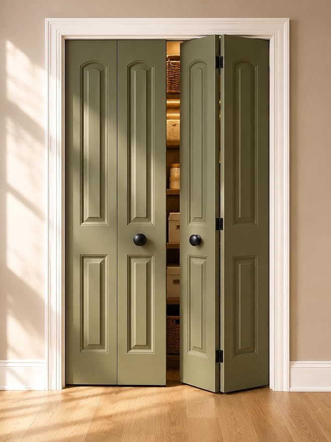 trust4care 2-Pack Extra Large Matt Black Bifold Closet Door Knobs - Image 3