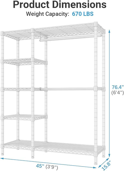 VIPEK V7 Garment Racks for Hanging Clothes Heavy Duty Clothes Rack - Image 5