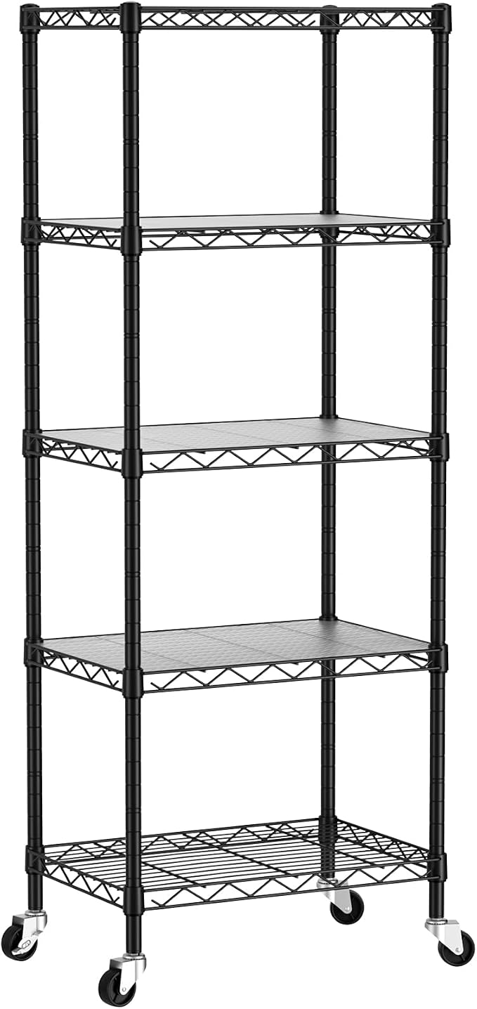 SINGAYE Small Wire 5 Adjustable Shelves Pantry Metal Shelf Floor Organizer | - Image 9