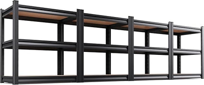 Set of 4 Garage Shelving Heavy Duty Storage Shelves, Metal Adjustable Shelving by AOAORGG