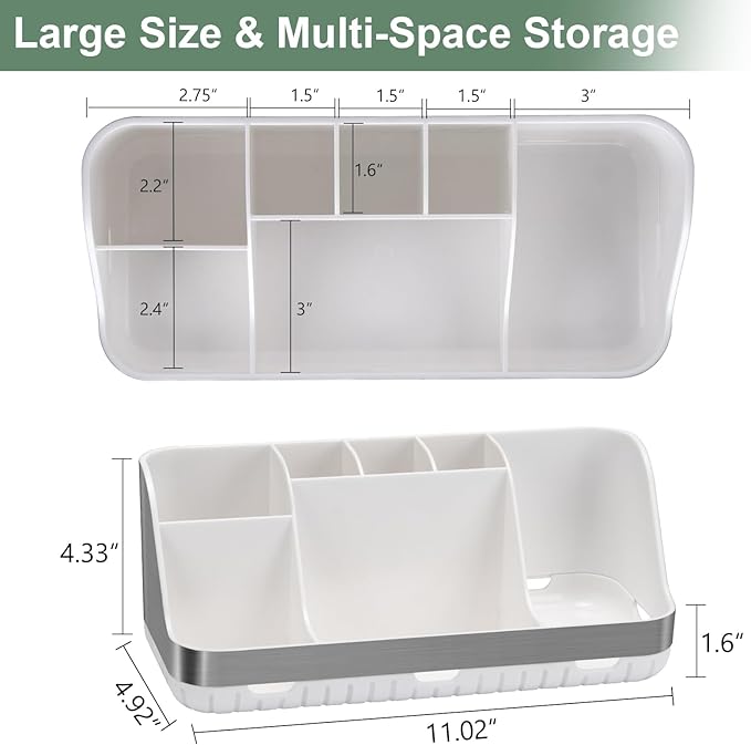 Toothbrush Holders for Bathrooms Countertop Organizer - Image 7