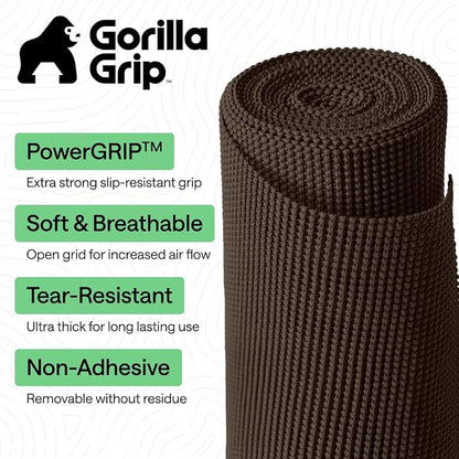 GORILLA GRIP powerGRIP Drawer Shelf and Cabinet Liner, Thick Strong Hold - Image 2
