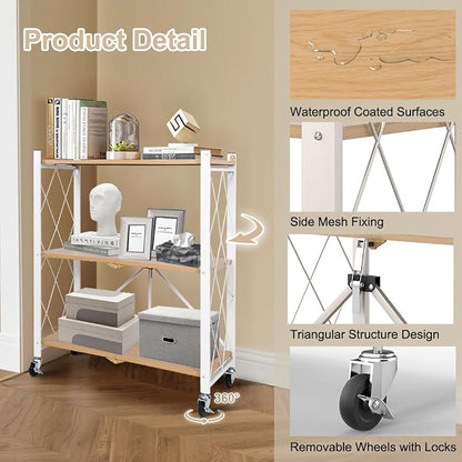 3-Tier Foldable Storage Shelves - Image 3