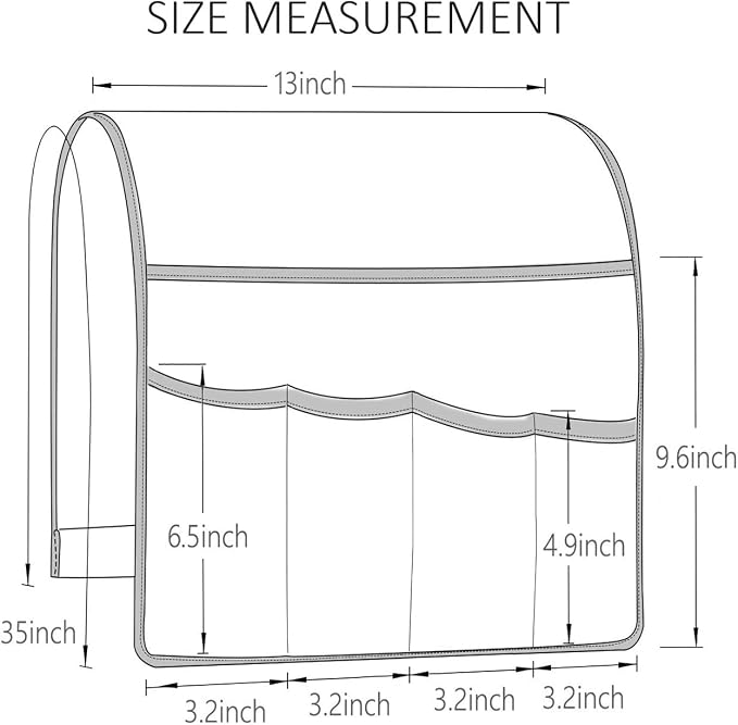 FLYILY Sofa Armrest Organizer Non-Slip Arm Chair Hanging Caddy Remote Control - Image 6