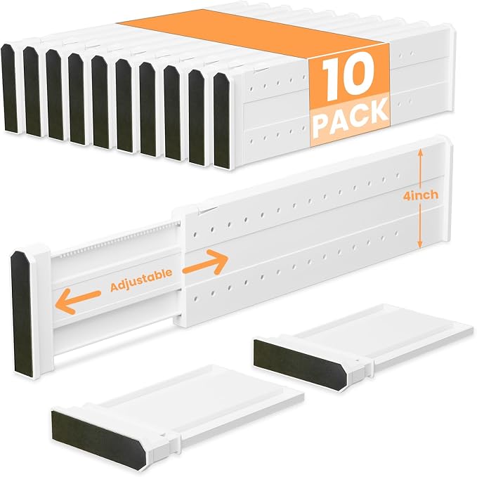 REBECAT 10 Pack Drawer Dividers by REBECAT