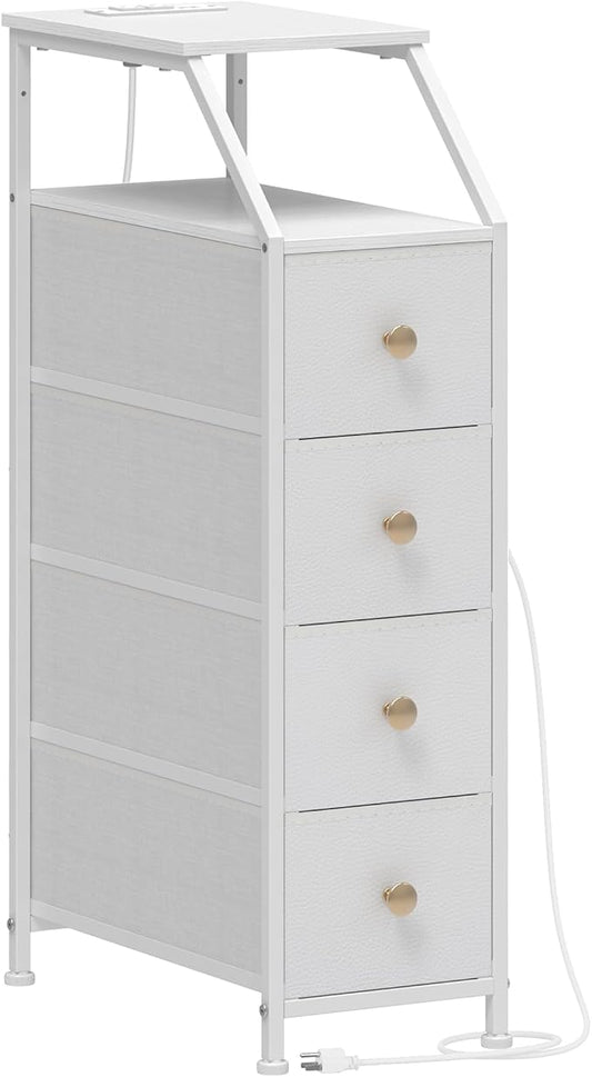 Tohomeor Narrow Dresser Tall Skinny Storage Tower Vertical Slim Chest of Drawers by Tohomeor