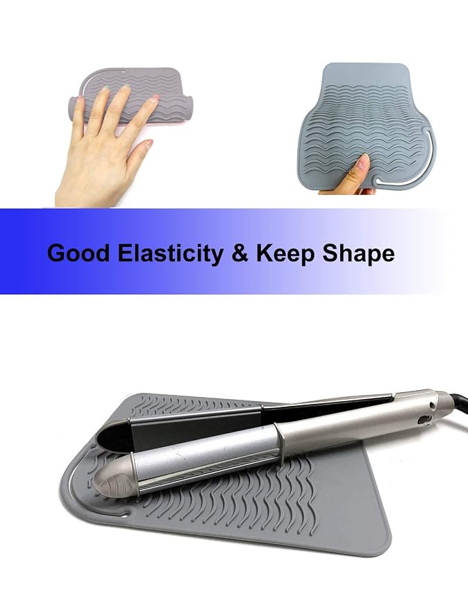 Heat Resistant Mat for Curling Iron, Flat Irons and Hair Straightener Hair - Image 2