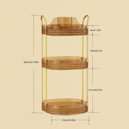Rotating Makeup Organizer for Vanity 3 Tier, Perfume Organizer - Image 6