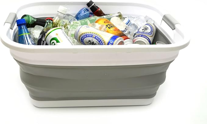 SAMMART Set of 2-41L Collapsible Plastic Laundry Basket-Pop Up Storage - Image 6