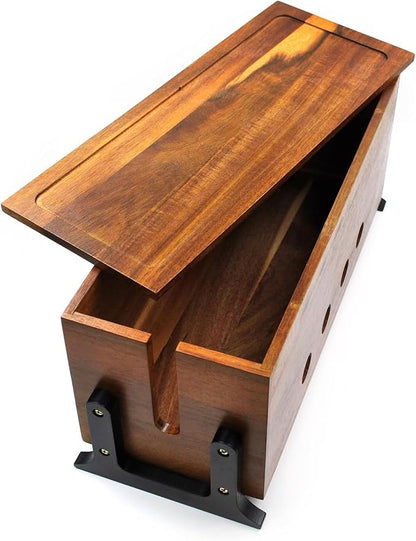 Large Cable Management Box, Wood Cord Hider Box & Organizer - Image 7