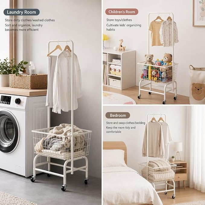 ALIMORDEN Rolling Laundry Cart - Image 8