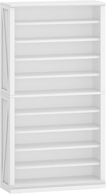 Hzuaneri Shoe Storage Cabinet, 10 Tiers Farmhouse Tall Shoe Cubby Organizer | - Image 9