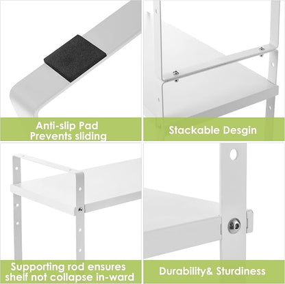 Across-Star Expandable Cabinet Shelf Organizer Rack, Stackable Kitchen Counter - Image 6