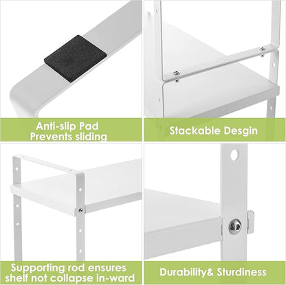 Across-Star Expandable Cabinet Shelf Organizer Rack, Stackable Kitchen Counter - Image 6