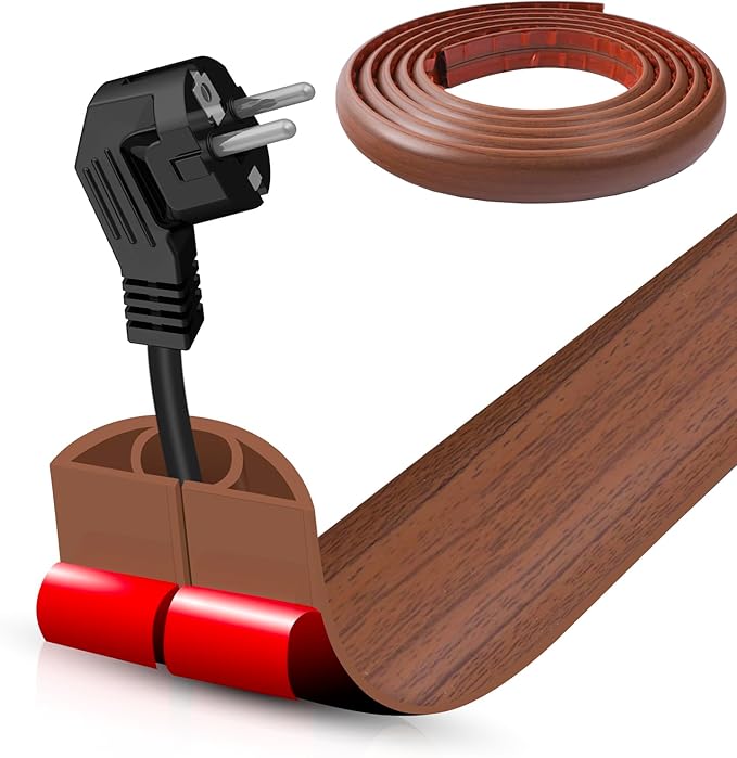 Floor Cord Cover Self Adhesive Cord Hider, 10FT Cable Management, Extension by DBHXXMB-HH