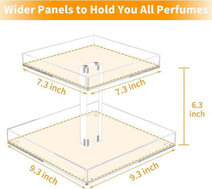 NIUBEE 2-Tier Acrylic Bathroom Cosmetic Storage Organizer - Image 3