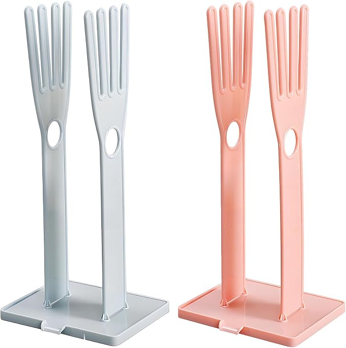 2 PCS Kitchen Glove Holder Kitchen Glove Stand Holder Rubber Glover Drying by Unknown