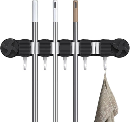 Broom Holder - Wall Mount Rack, Suction Utility Stand, Sturdy Easy Install - Image 6