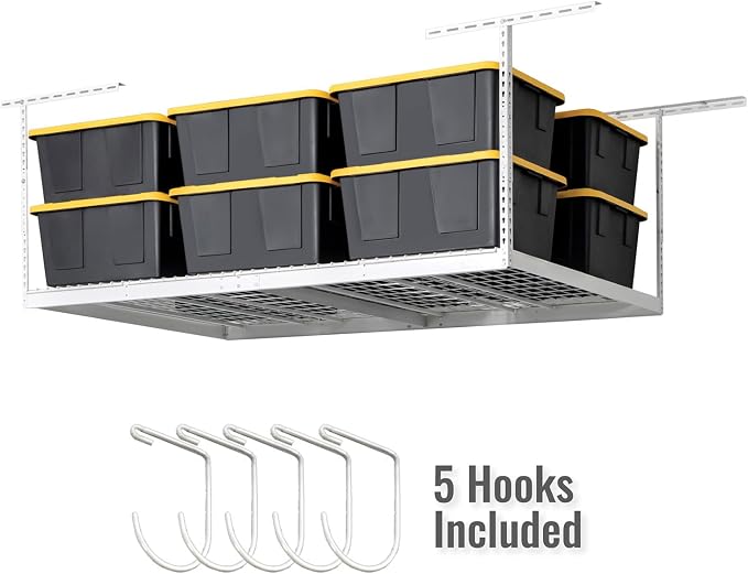 SafeRacks 4x8 Overhead Garage Storage Rack Heavy Duty - Image 2