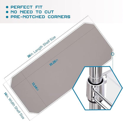 BRIAN & DANY Wire Shelf Liner 14" X 36", Heavy Duty Shelf Liners - Image 2
