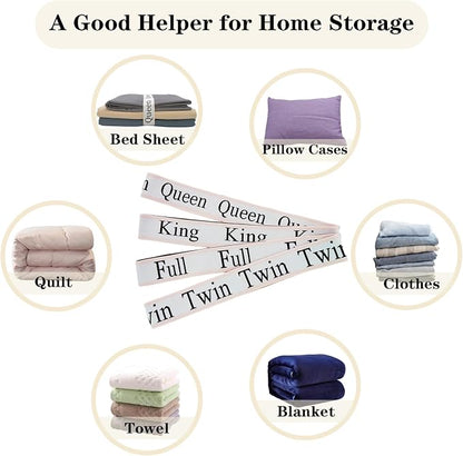 24 Pieces Bed Sheet Organizer Bands, Closet Organization Sheet Straps, Linen - Image 6