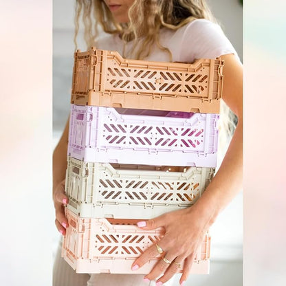 Collapsible Storage Box, Foldable Crate Organizer Bin - Image 7