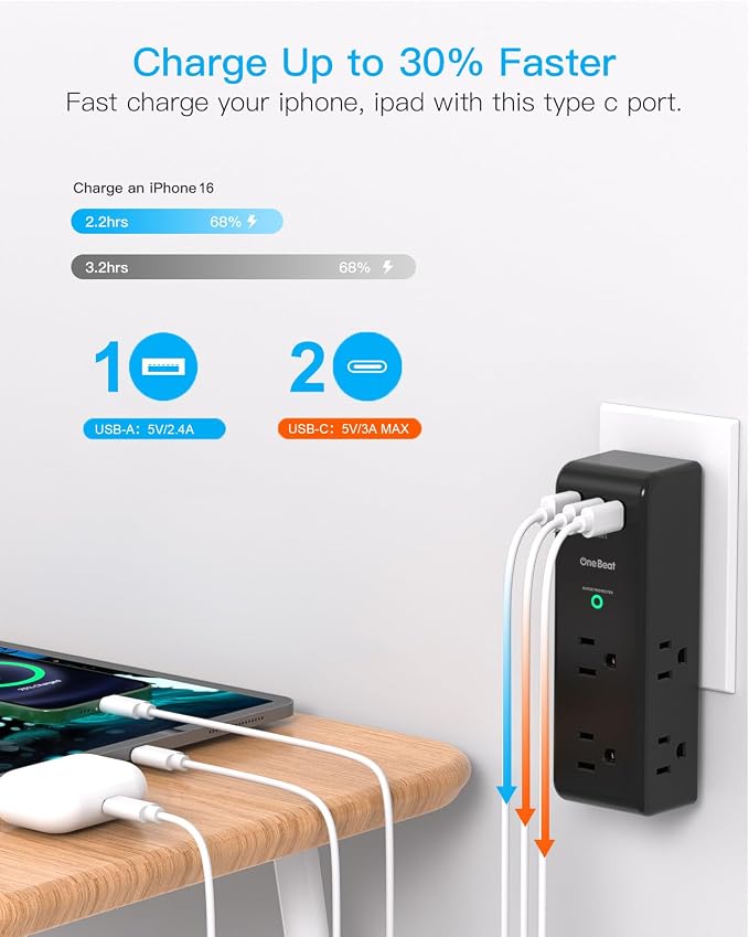 Surge Protector Outlet Extender - Image 4