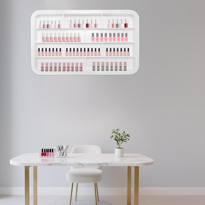 Wall Mounted Nail Polish Racks 4 Tier Hanging Nail Polish Storage Holder - Image 6