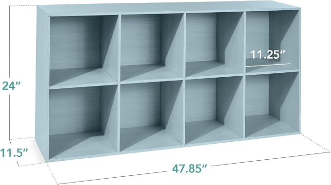 Best Choice Products Kids Bookcase 8-Cube Storage Organizer, 11in Shelf Opening - Image 2