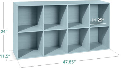 Best Choice Products Kids Bookcase 8-Cube Storage Organizer, 11in Shelf Opening - Image 2