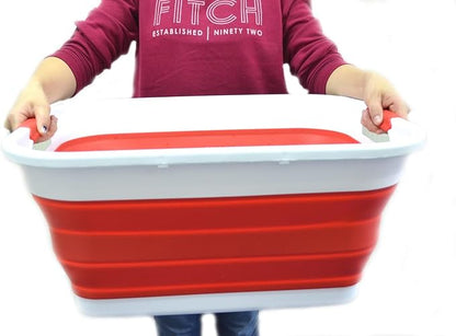 SAMMART Set of 2-41L Collapsible Plastic Laundry Basket-Pop Up Storage by SAMMART