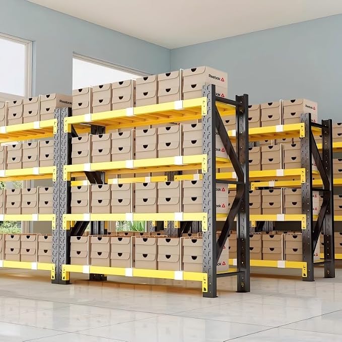 48" W Garage Shelving, 4-Tier Heavy Duty Storage Shelves Unit - Image 3