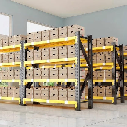 48" W Garage Shelving, 4-Tier Heavy Duty Storage Shelves Unit - Image 3