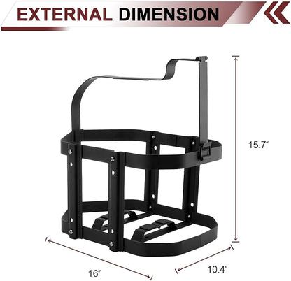 5 Gallon Gas Can Holder, Metal Steel Fuel Container Mount Bracket Compatible - Image 6