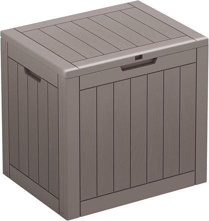 31 Gallon Outdoor Storage Box, Waterproof Resin Deck Box by WTFGO