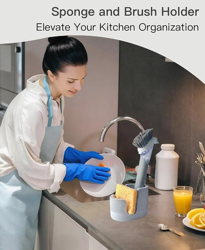 2-in-1 Diatomite Sponge Holder for Kitchen Sink, Quick-Drying Dish Sponge and - Image 8