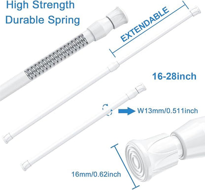 AIZESI Spring Tension Curtain Rods Short Tension Rod - Image 2