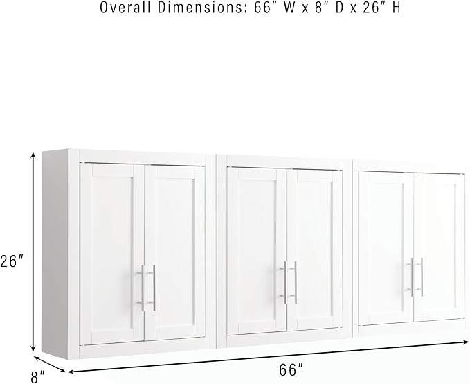 Crosley Furniture Savannah 3-Piece Wall Kitchen Storage Cabinet, Cabinets - Image 3