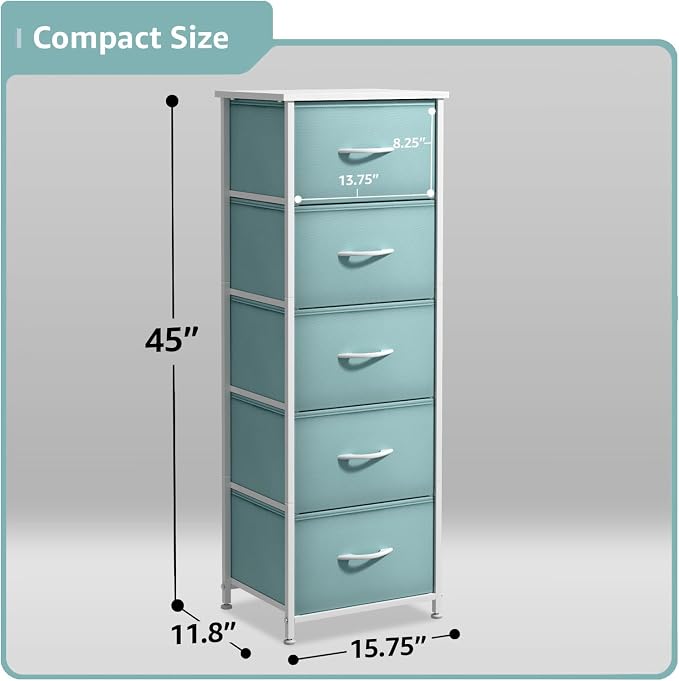 Sorbus Fabric Dresser for Kids Bedroom - Image 3