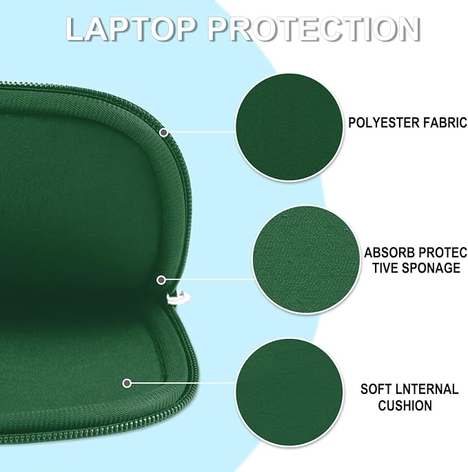 Laptop Sleeve Bag 14 inch, Shockproof Protective Laptop Cover Briefcase - Image 5